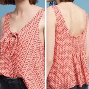 Maeve Anthropologie xxsmallp Verena Coral Tank